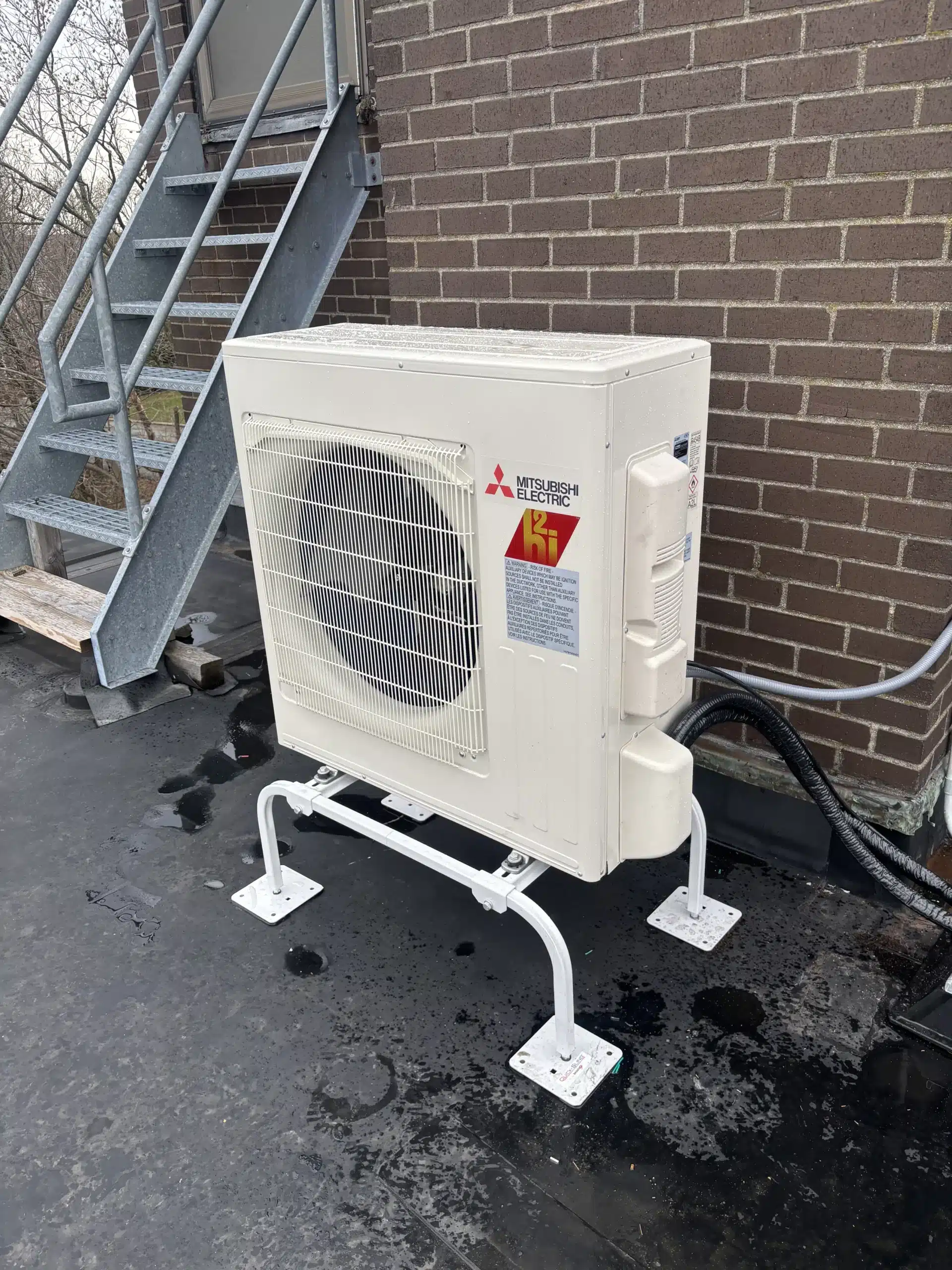 Outdoor mini split condensers pair - 3R Mechanical & Plumbing, South Shore MA